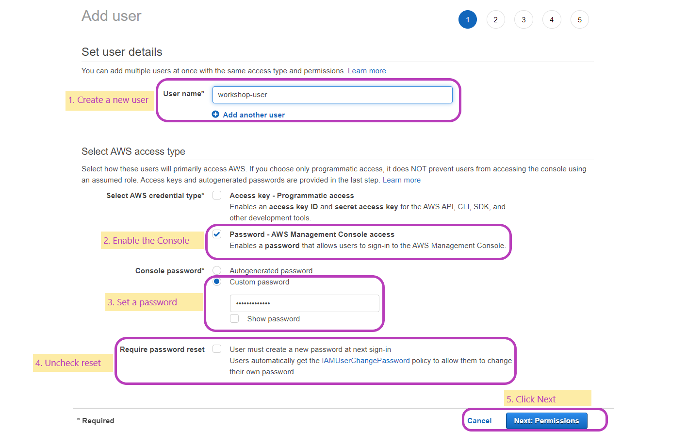 Setting up your AWS account English