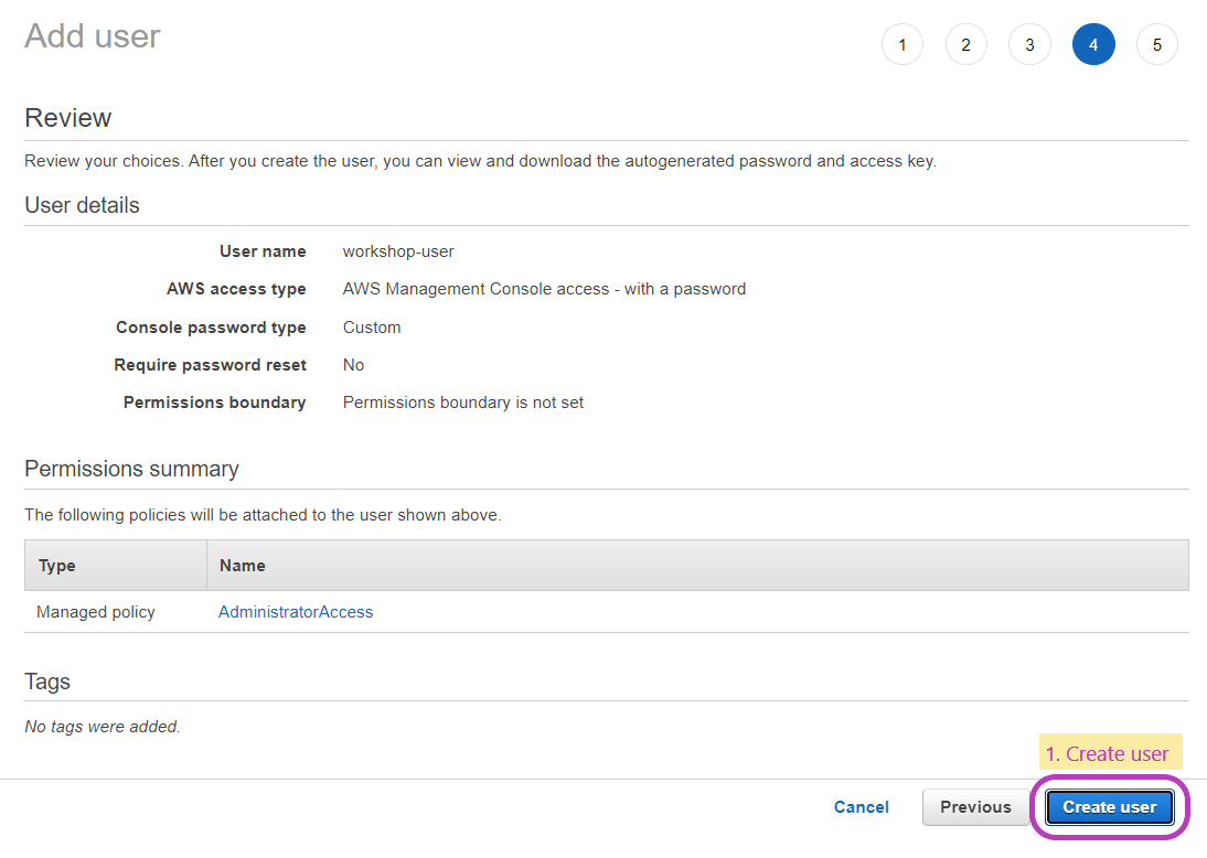 Setting up your AWS account English