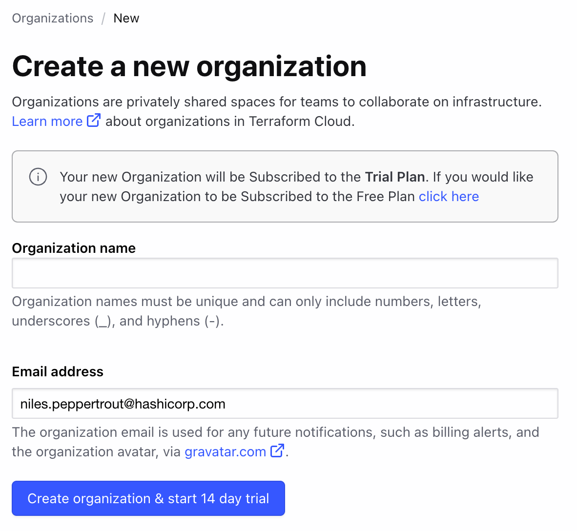 TerraformCloudCreateOrg